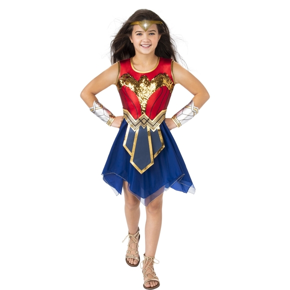 Wonder Woman Color Flip Sequin Halloween Costume